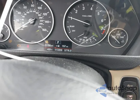 2015 BMW 328I из США, поврежденный, VIN WBA3A5G59FNS87002